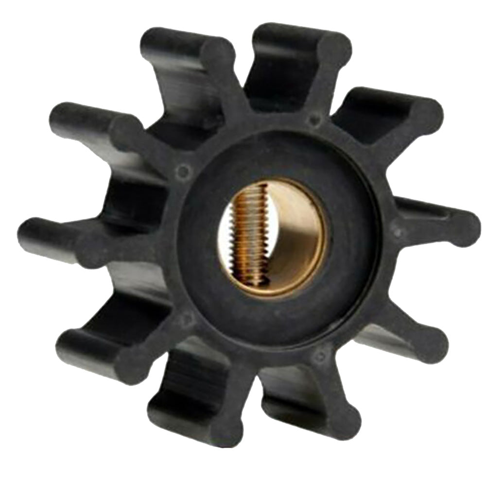 Jabsco 18653-0001-P Impeller Kit - Neoprene - 10 Blade - 2" Diameter x 7/8" Wide - Slotted Shaft Pin Drive - Brass Insert - 15/32" Shaft Diameter