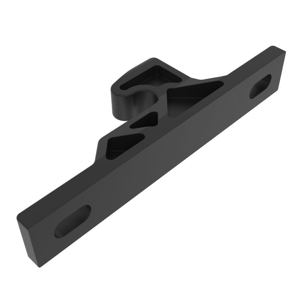 Southco C3-77 Push-To-Close Latch Keeper, Rivet/Screw (Thru-Hole) Mounting, Plastic, Black