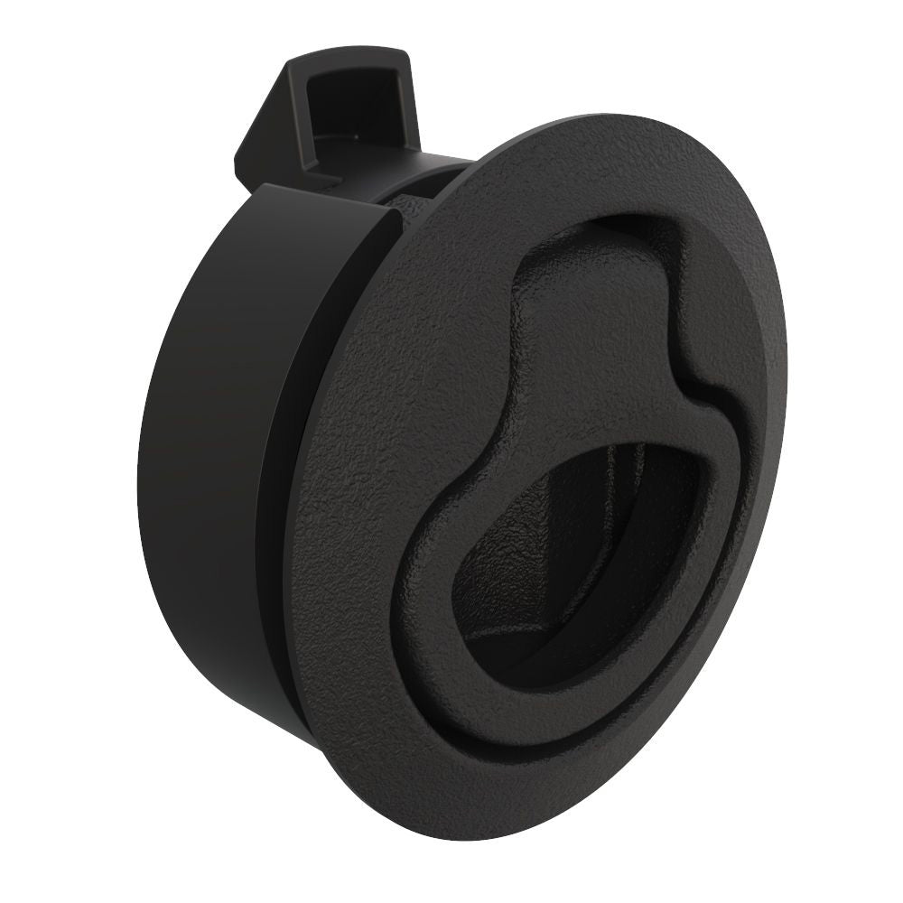 Southco M1-62 Push-to-Close Latch, Medium Size, No Restriction, 7 - 12mm Grip, Plastic, Natural - Black