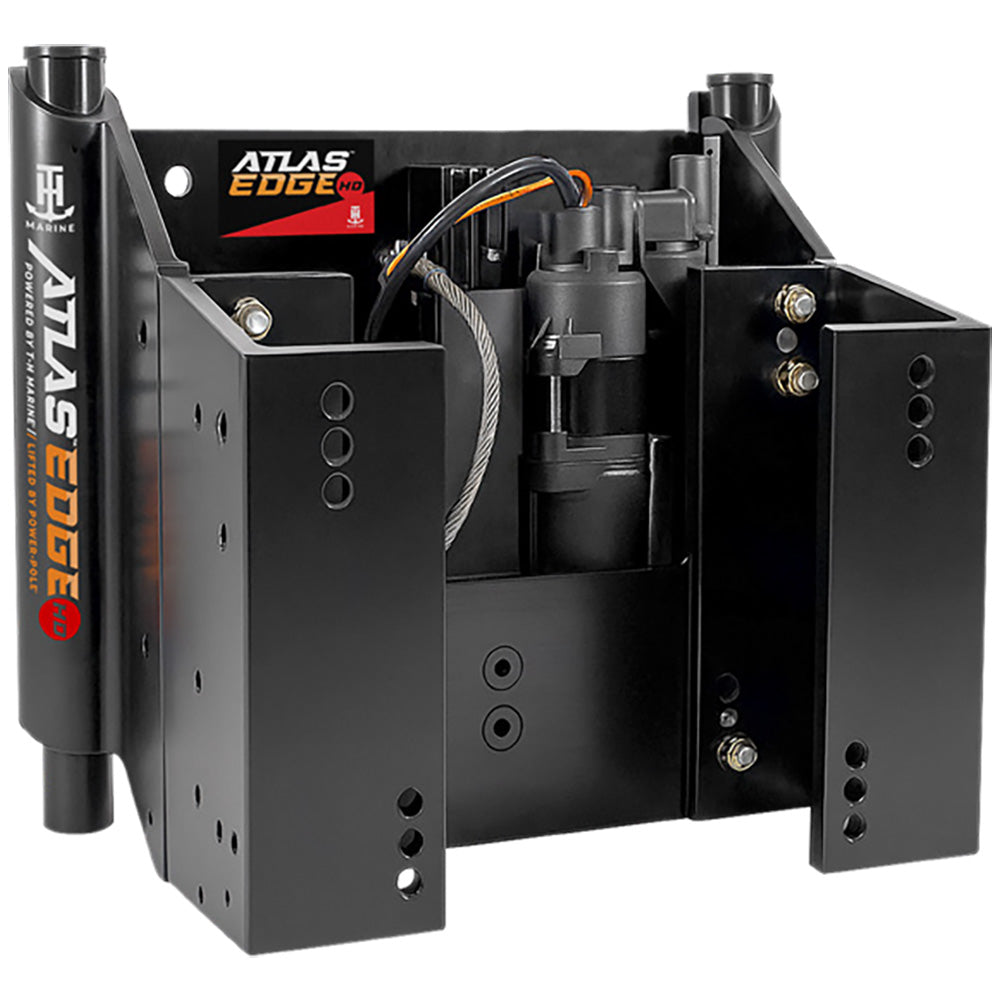T-H Marine Supplies AHJE-4VHD-B-DP T-H Marine ATLAS EDGE 4" Set Back Hydraulic Jack Plate - Heavy Duty - Black