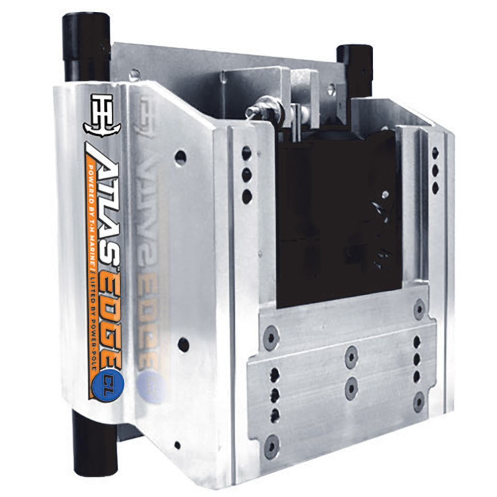 T-H Marine Supplies AHJE-8V-DP T-H Marine ATLAS EDGE 8" Set Back Hydraulic Jack Plate - Classic - Silver