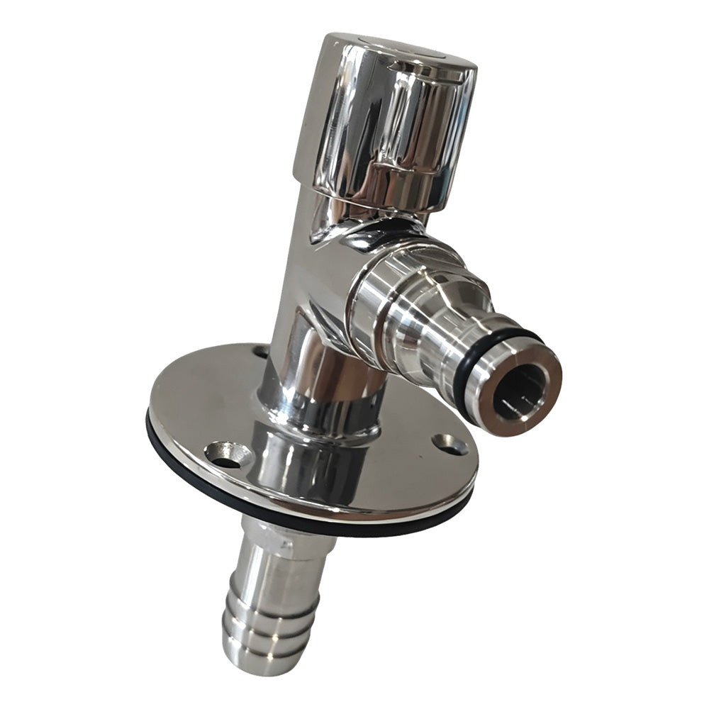 Flushmaster SM-QCWS90 Quarter Turn Quick Connect Water Spigot - 90-Degree