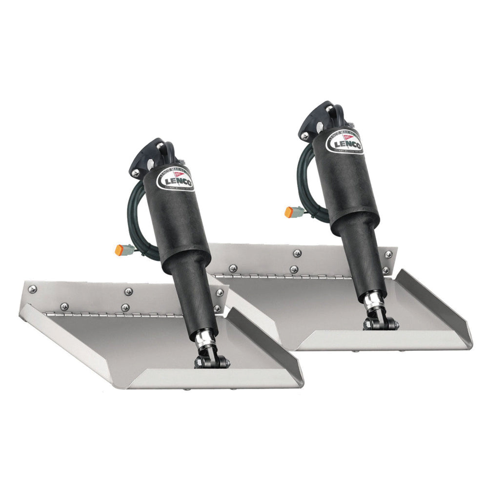 Lenco 15013-101 9" x 9" Edge Mount Trim Tab Kit without Switch Kit 12V