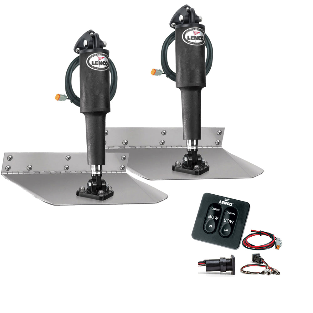 Lenco 15104-102 9" x 12" Standard Trim Tab Kit w/Standard Integrated Switch Kit 12V