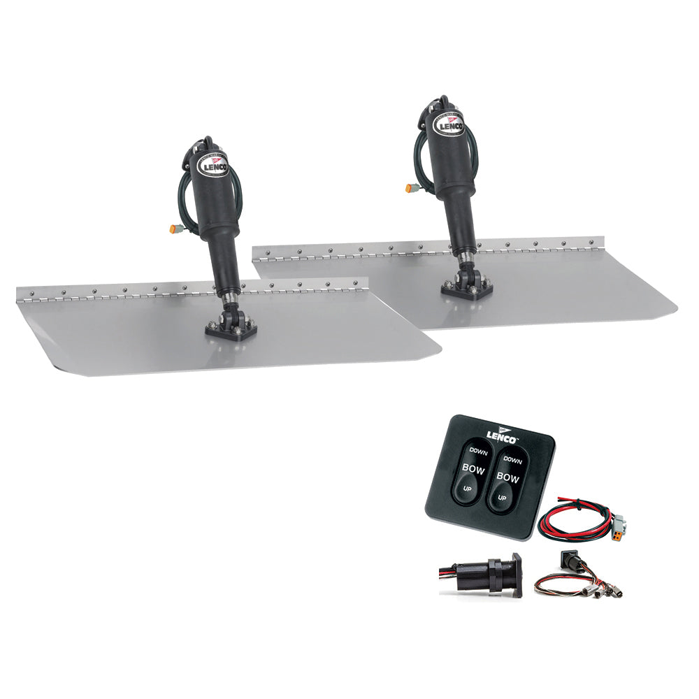 Lenco 15105-102 12"x12" Standard Trim Tab Kit w/Standard Integrated Switch 12V