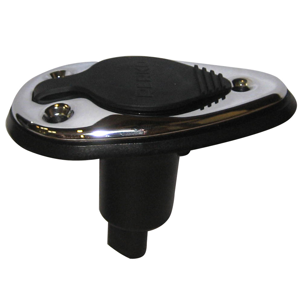 Perko 1048P00DP Threaded Collar Pole Light Mounting Base - 2 Pin - Chrome Plated