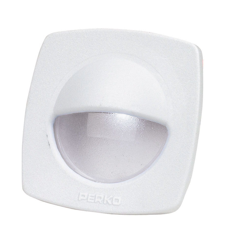 Perko 1074DP2WHT LED Utility Light w/Snap-On Front Cover - White