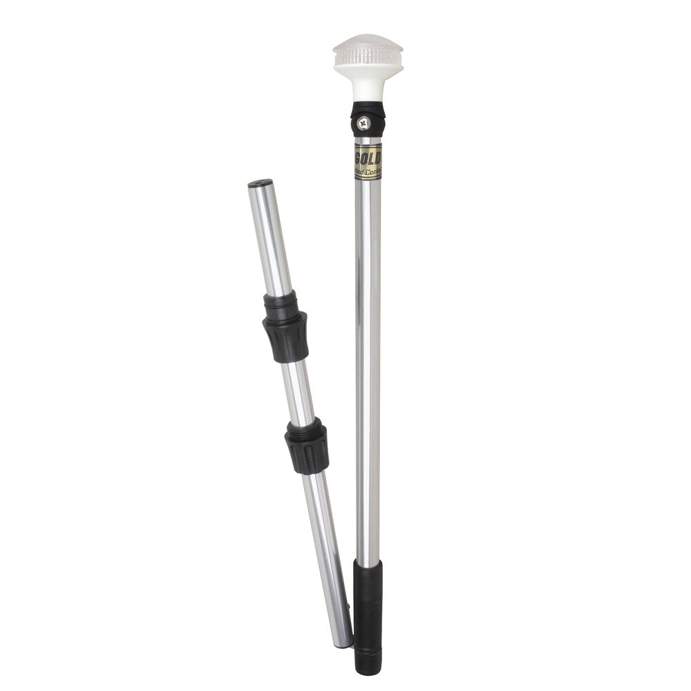 Perko 1348DP6CHR Omega Series Universal LED Pole Light - 48" w/Fold In Half Pole