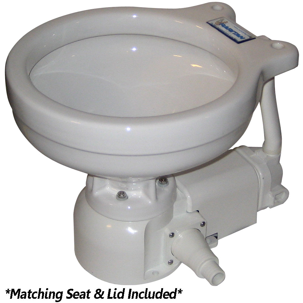 Raritan 160MI012 Sea Era QC Electric Toilet - Marine Size - Integral Pump - Straight 90 Discharge - 12v