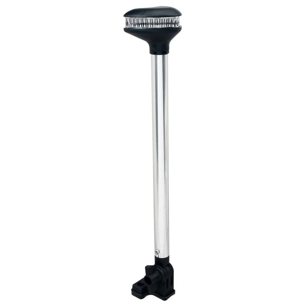 Perko 1636DP0CHR Stealth Series - L.E.D. Fold Down White All-Round Light - 13-3/8