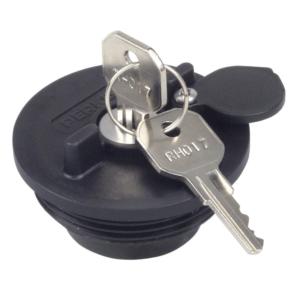 Perko 1324DP1BLK Fuel System Locking Cap f/ 1-1/2" Non-Vented Fills - 0520 / 0527 / 0528 / 0557 / 0599 / 1270
