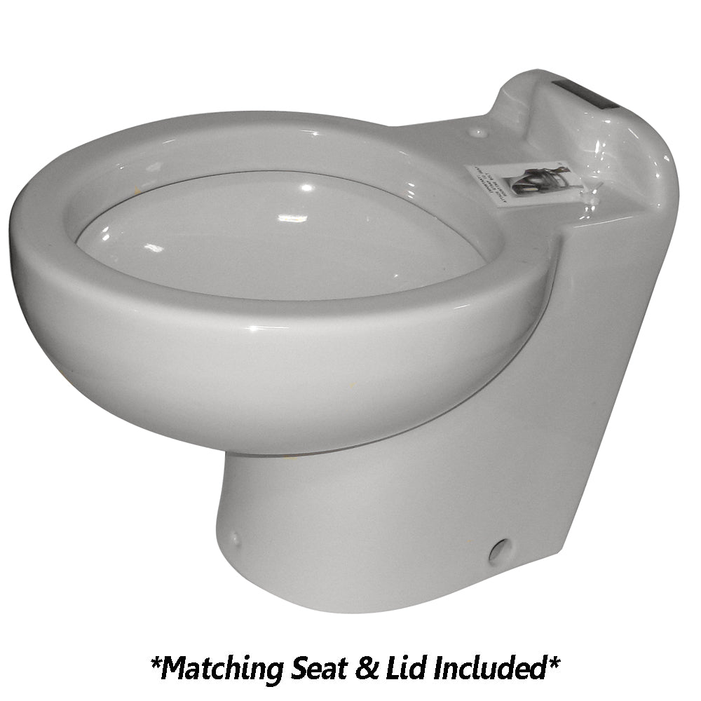 Raritan 220HS012 Marine Elegance - Household Style - White - Fresh or Saltwater - Smart Toilet Control - 12v