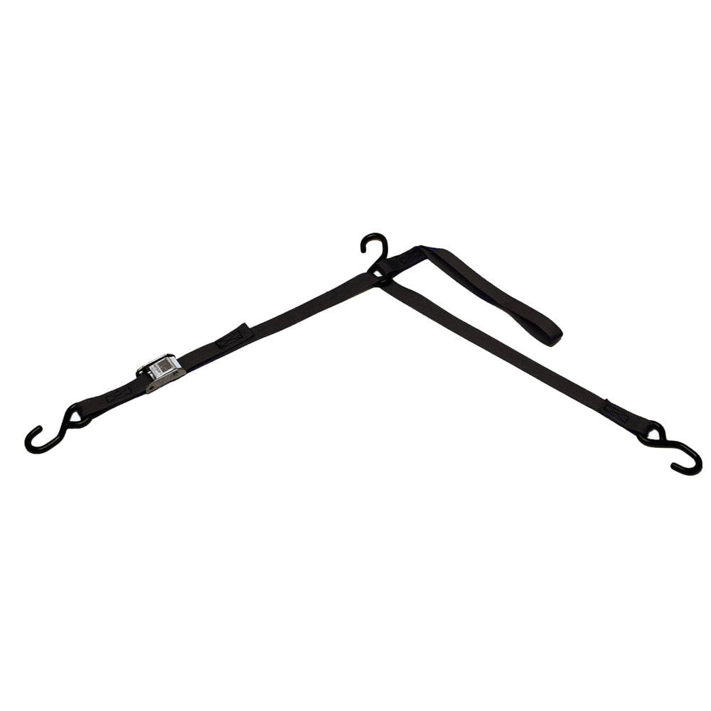 BoatBuckle F10972BK P.W.C. Tri-Down w/Cam Buckle & Soft Hook - 1" x 6'