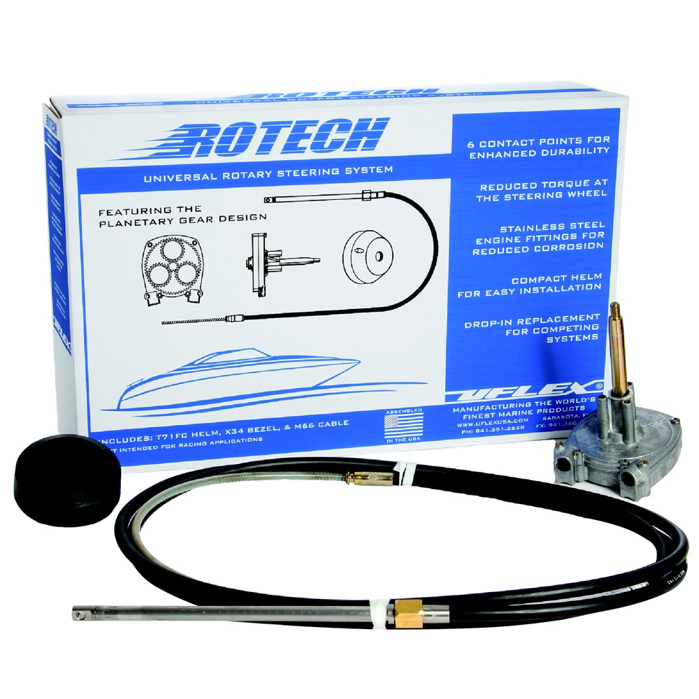 UFlex ROTECH11FC Rotech 11' Rotary Steering Package - Cable, Bezel, Helm