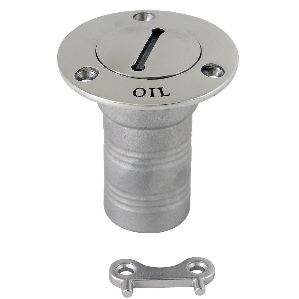 Whitecap 6129C Hose Deck Fill - 1-1/2" Hose - Oil
