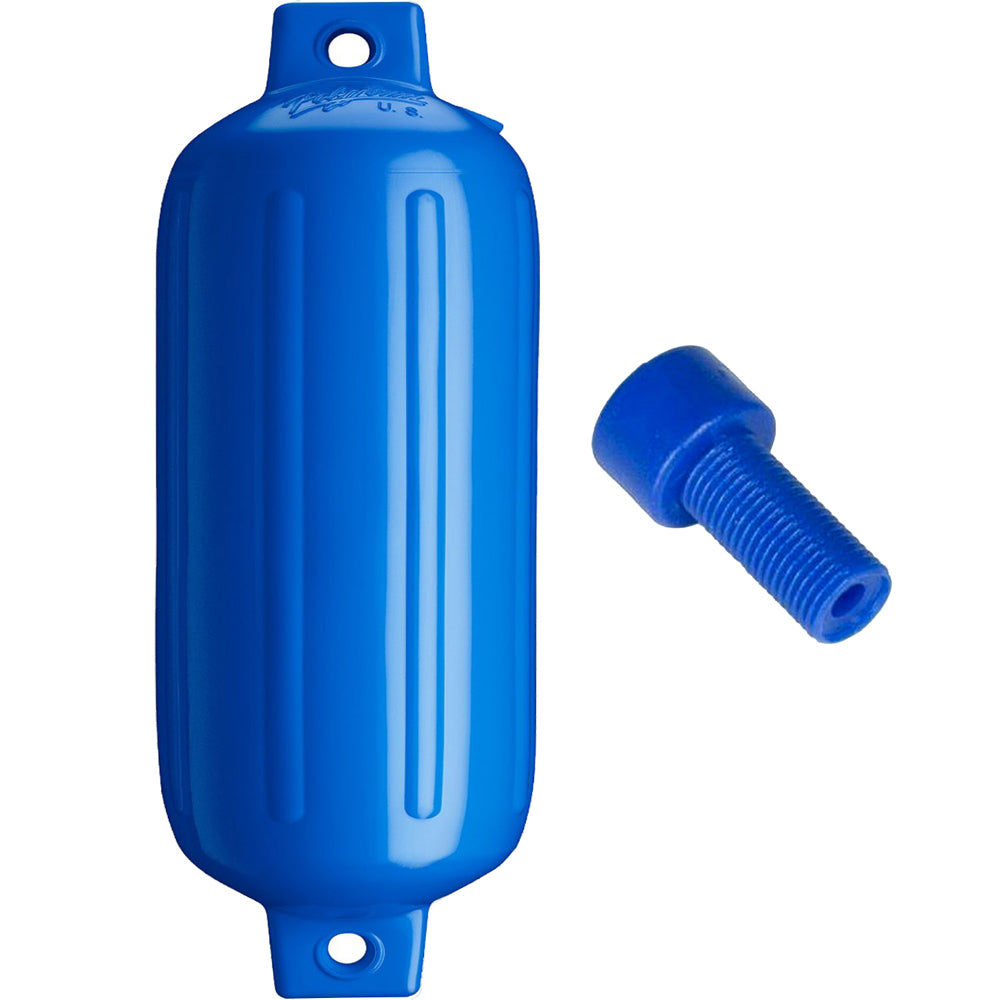 Polyform G-5 BLUE W/AIR ADAPTER G-5 Twin Eye Fender 8.8" x 26.8" - Blue w/Adapter
