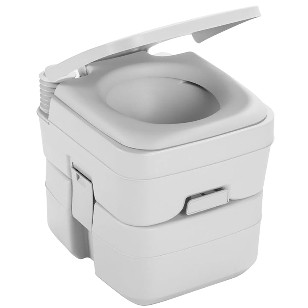 Dometic 311196506 965 MSD Portable Toilet w/Mounting Brackets - 5 Gallon - Platinum