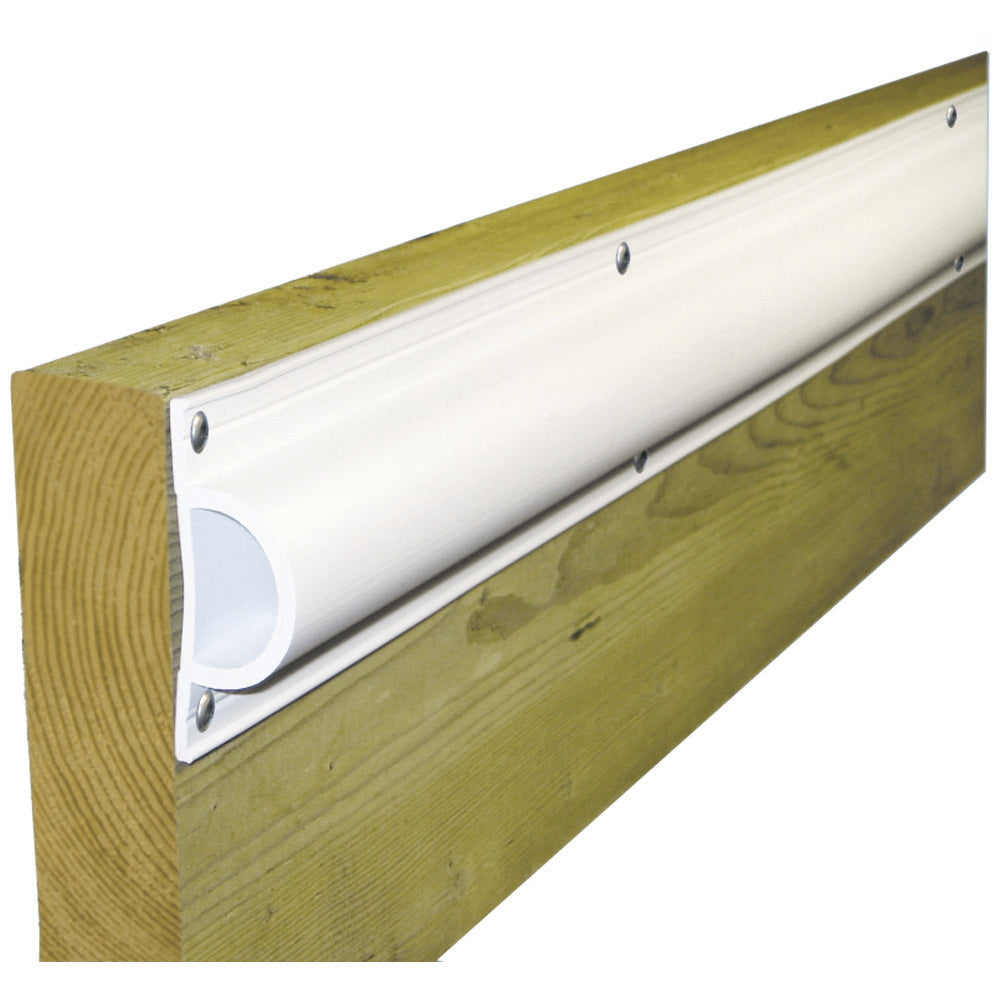 Dock Edge DE1190F Standard "D" PVC Profile 16ft Roll - White