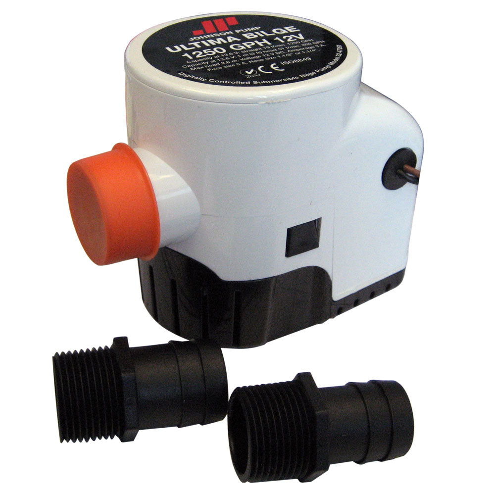 Johnson Pump 32-47261-002 Ultima Bilge 1250 GPH 1-1/8" & 1-1/4" Hose