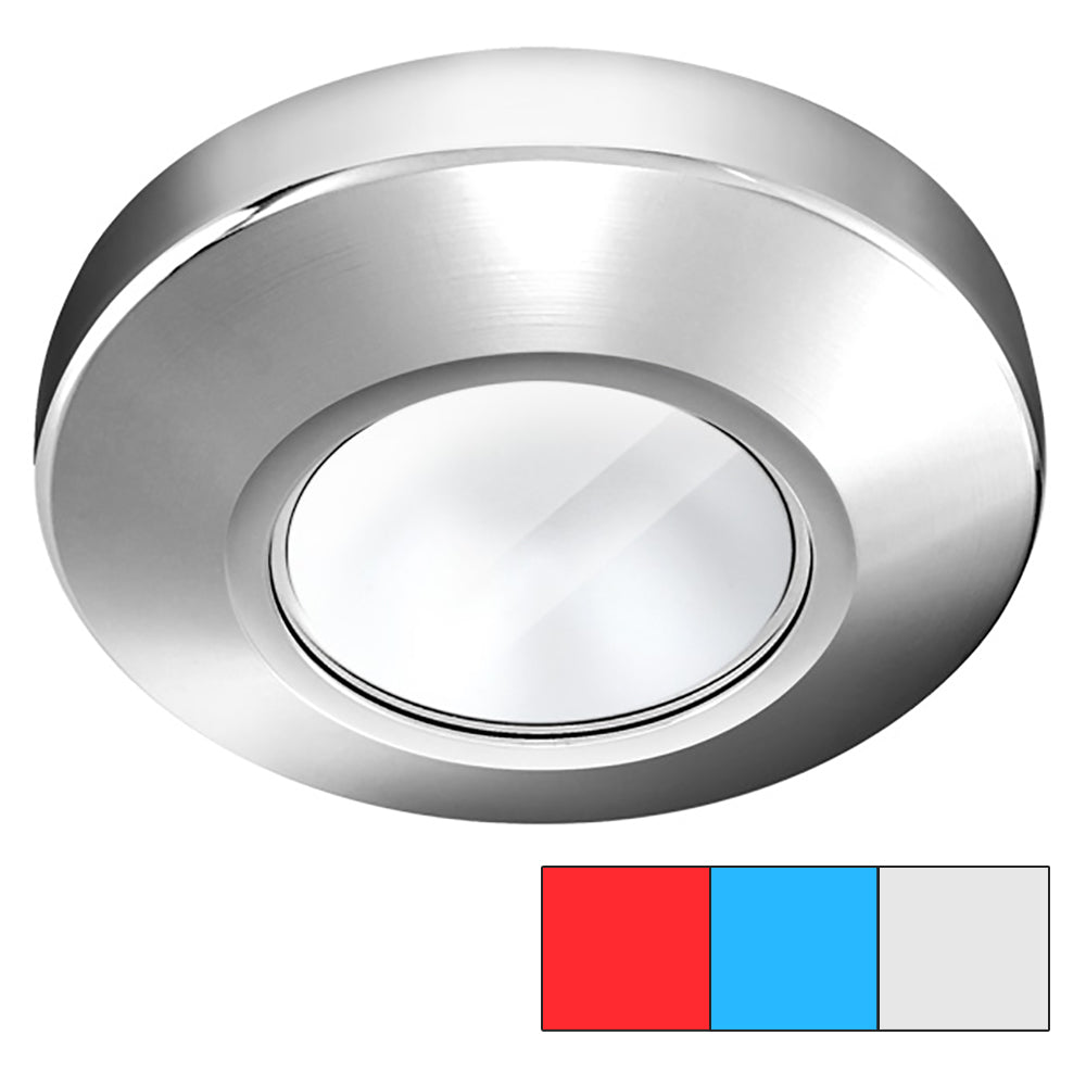 i2Systems P1120Z-11HAE Profile P1120 Tri-Light Surface Light - Red, Cool White Blue - Chrome Finish