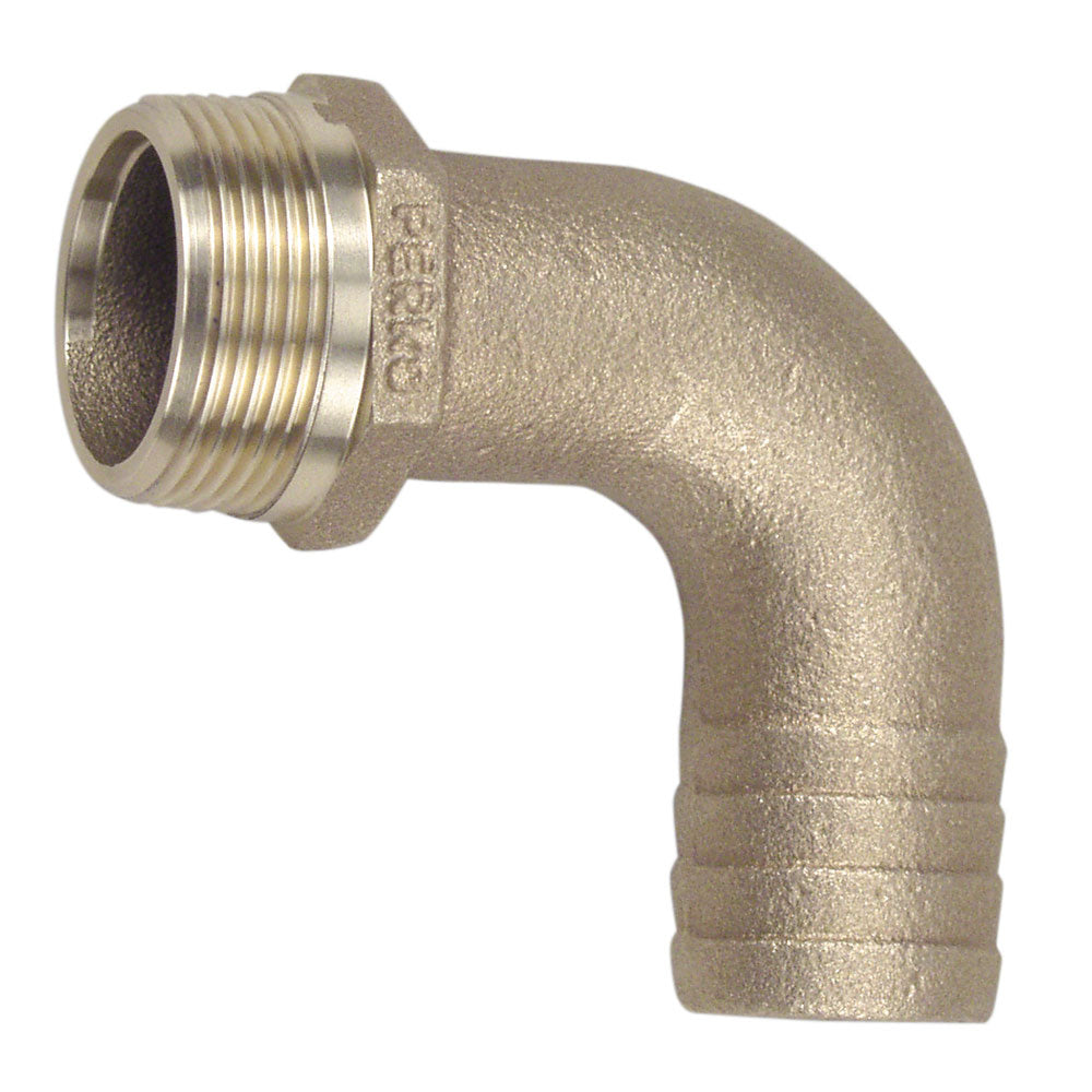 Perko 0063DP8PLB 1-1/2" Pipe to Hose Adapter 90 Degree Bronze MADE IN THE USA