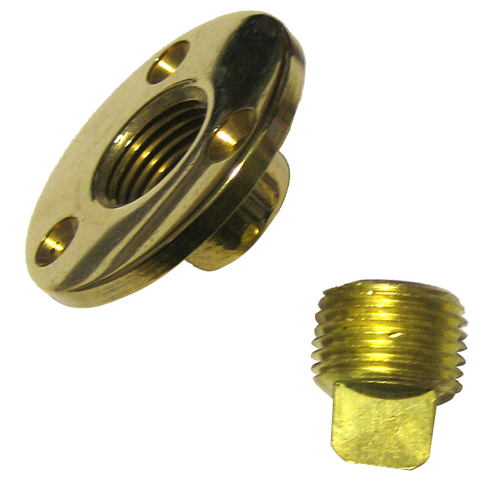 Perko 0714DP1PLB Garboard Drain & Drain Plug Assy Cast Bronze/Brass MADE IN THE USA