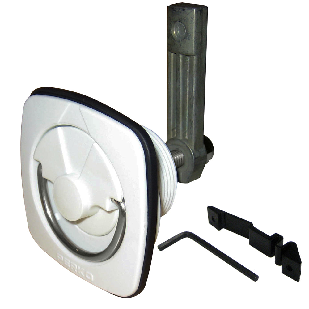 Perko 1082DP3WHT Flush Latch - White