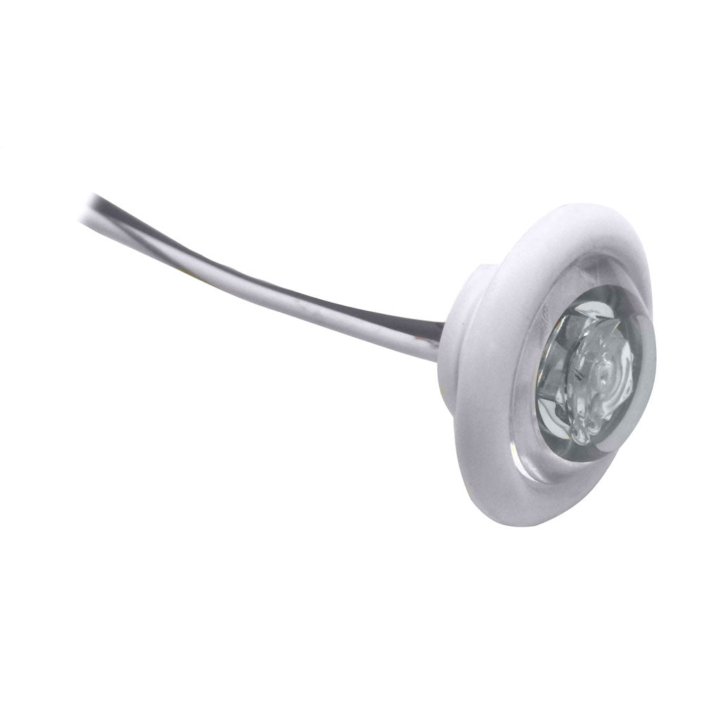 Innovative Lighting 011-5540-7 LED Bulkhead/Livewell Light "The Shortie" White LED w/ White Grommet