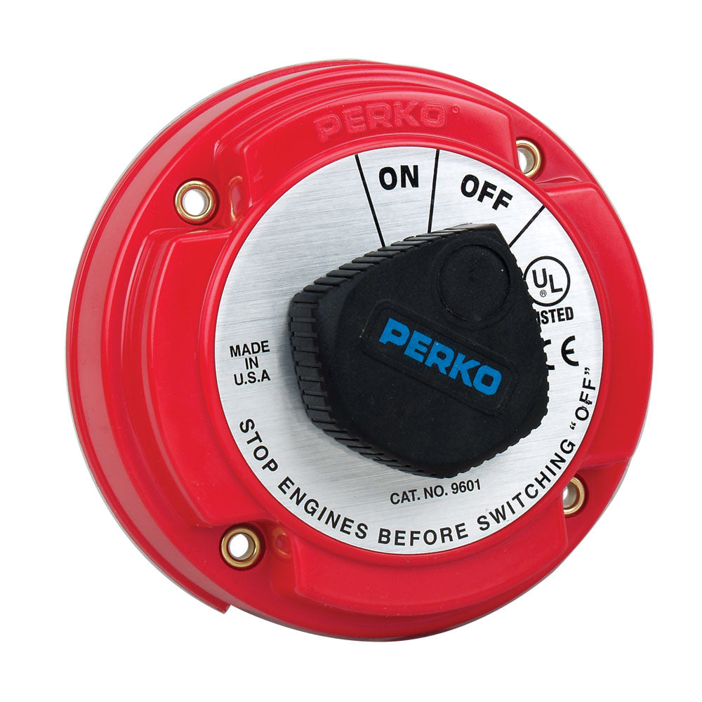 Perko 9601DP Medium Duty Battery Disconnect Shut Off/On - 250 Amp Continuous, 12-32VDC
