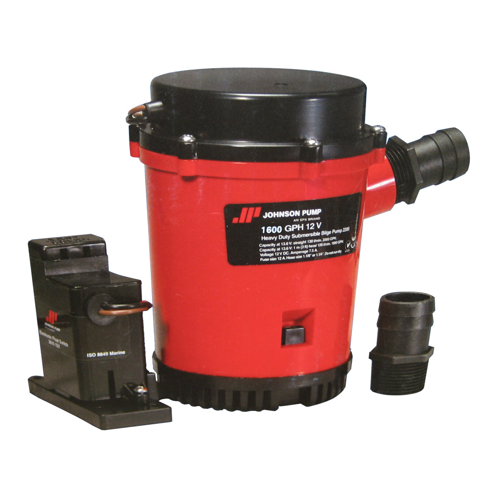 Johnson Pump 01604-00 1600GPH Auto Bilge Pump w/Mag Switch - 12V