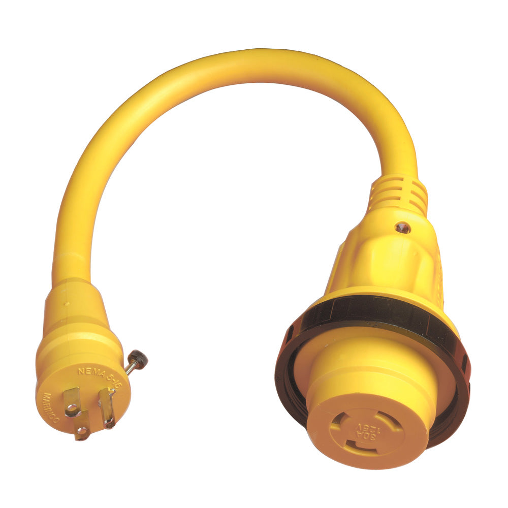Marinco 104SPP Pigtail Adapter Plus - 30A Female To 15A Male