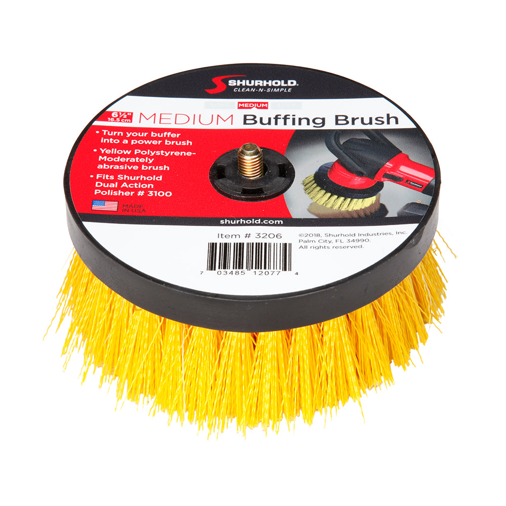 Shurhold 3206 6-1/2" Medium Brush f/Dual Action Polisher