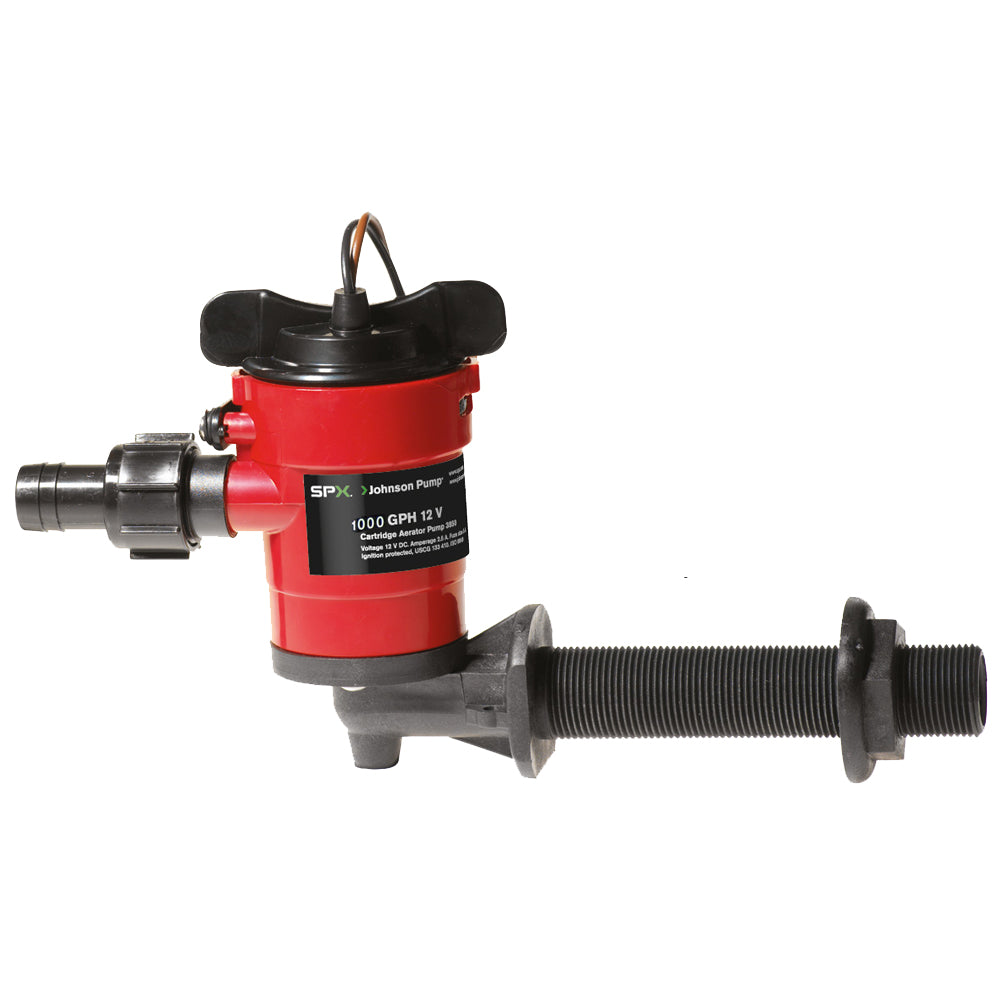 Johnson Pump 38103 Cartridge Aerator 1000 GPH 90 Degree Intake - 12V