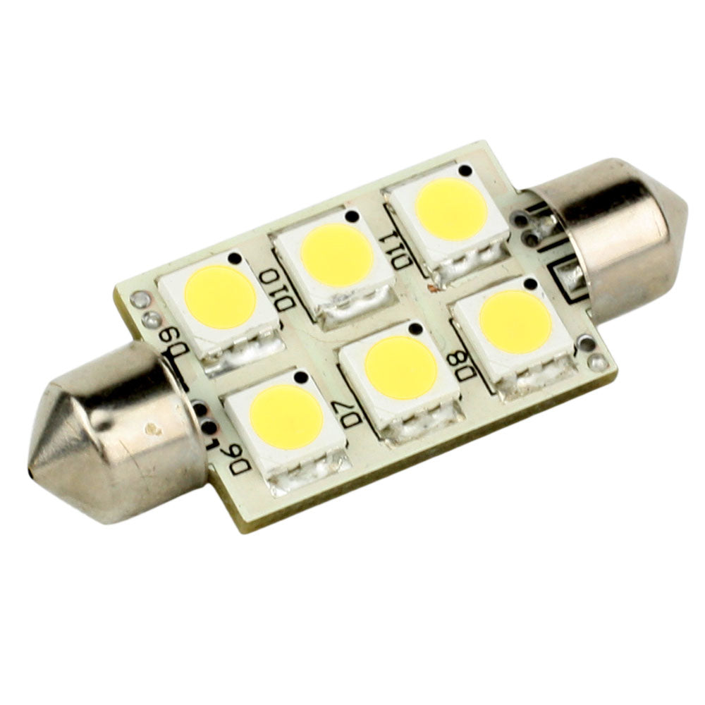 Lunasea LLB-186W-21-00 Single-Sided 6 LED Festoon - 10-30VDC/1.5W/97 Lumens - Warm White