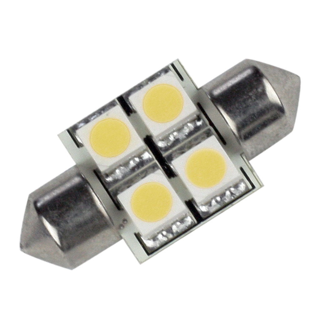 Lunasea LLB-202W-21-00 Single-Sided 4 LED Festoon - 10-30VDC/0.7W/60 Lumens - Warm White