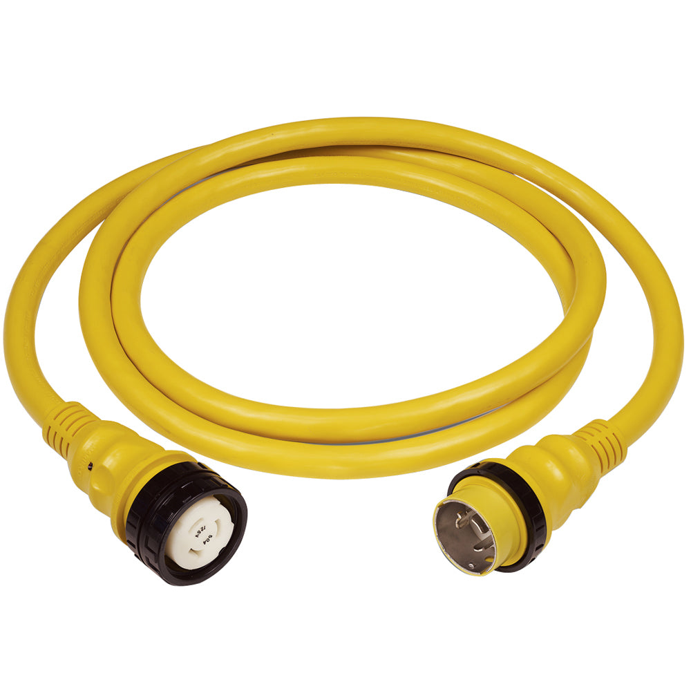 Marinco 6152SPP 50Amp 125/250V Shore Power Cable - 50' - Yellow