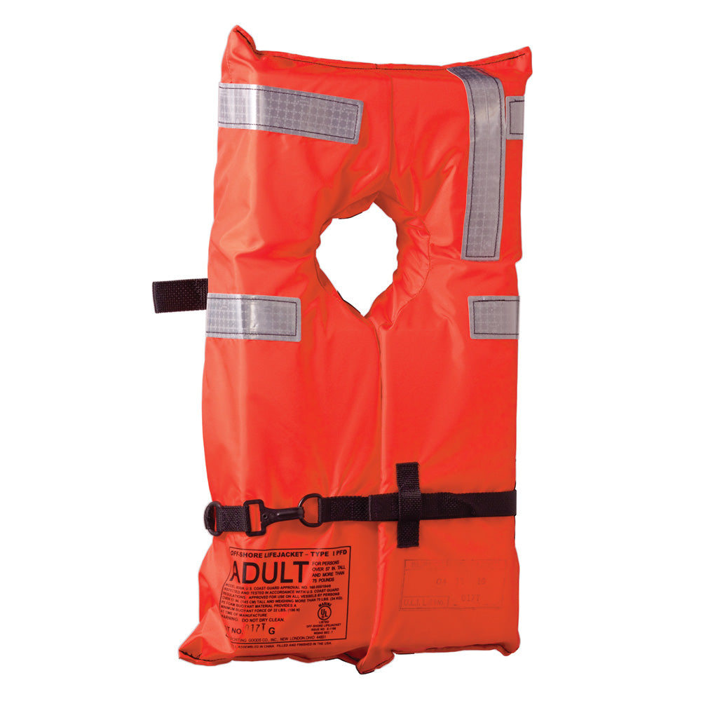 Kent 100100-200-004-12 Type I Collar Style Life Jacket - Adult Universal