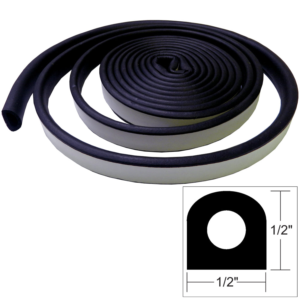 TACO V30-0202B10-1 Weather Seal - 10'L x 1/2"W x 1/2"H - Black