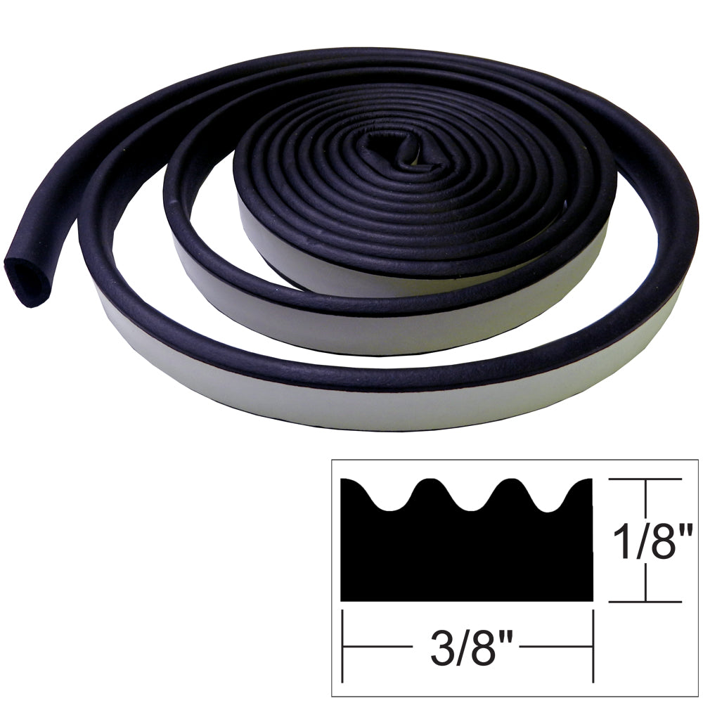 TACO V30-0113B10-1 Weather Seal - 10'L x "H x 3/8"W - Black