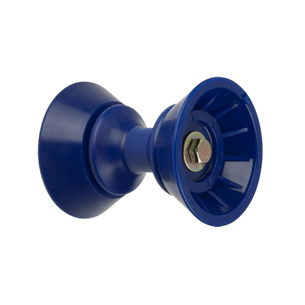 C.E. Smith 29330 3" Bow Bell Roller Assembly - Blue TPR