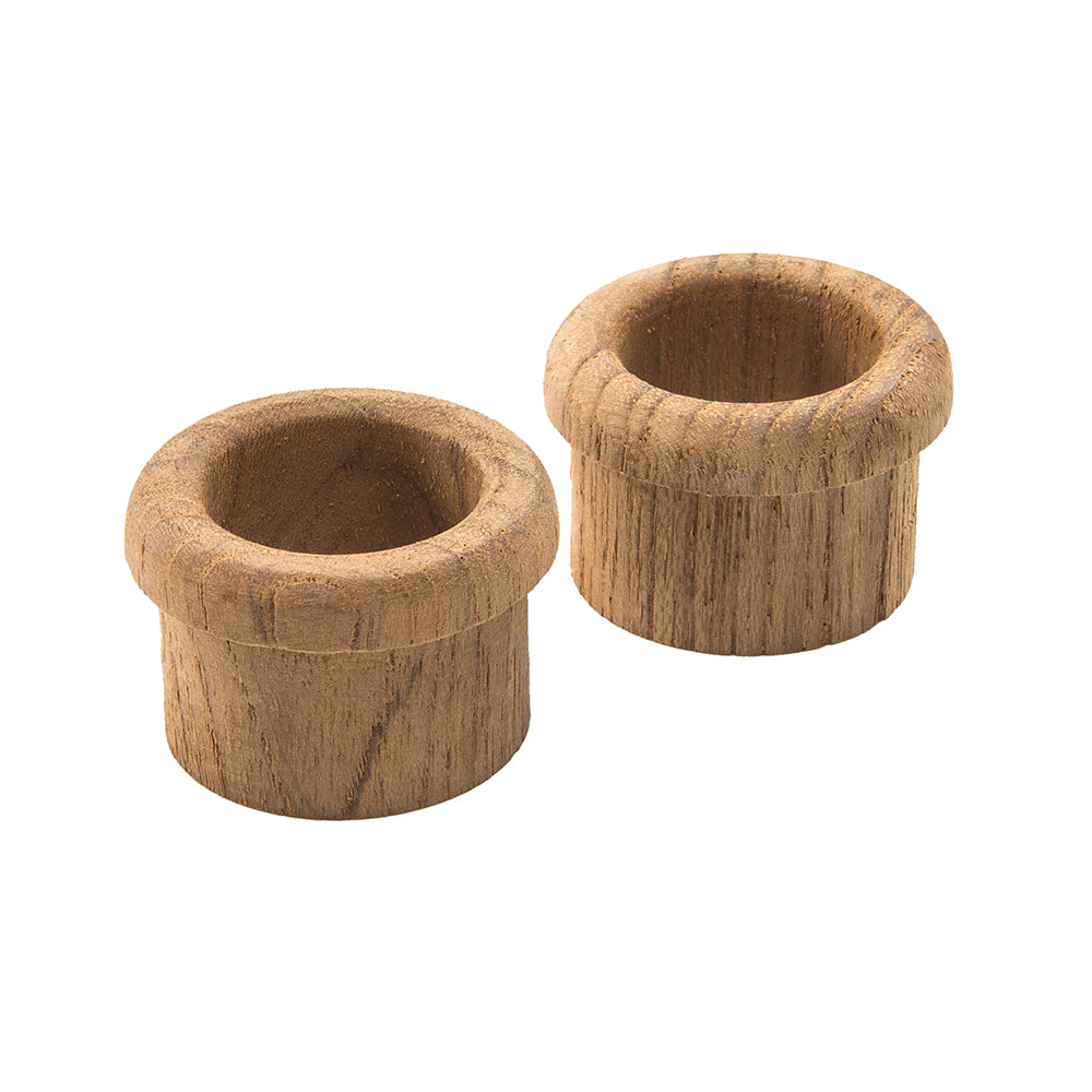 Whitecap 60145-A Teak Finger Pull - 5/8" Barrel Length - 2 Pack