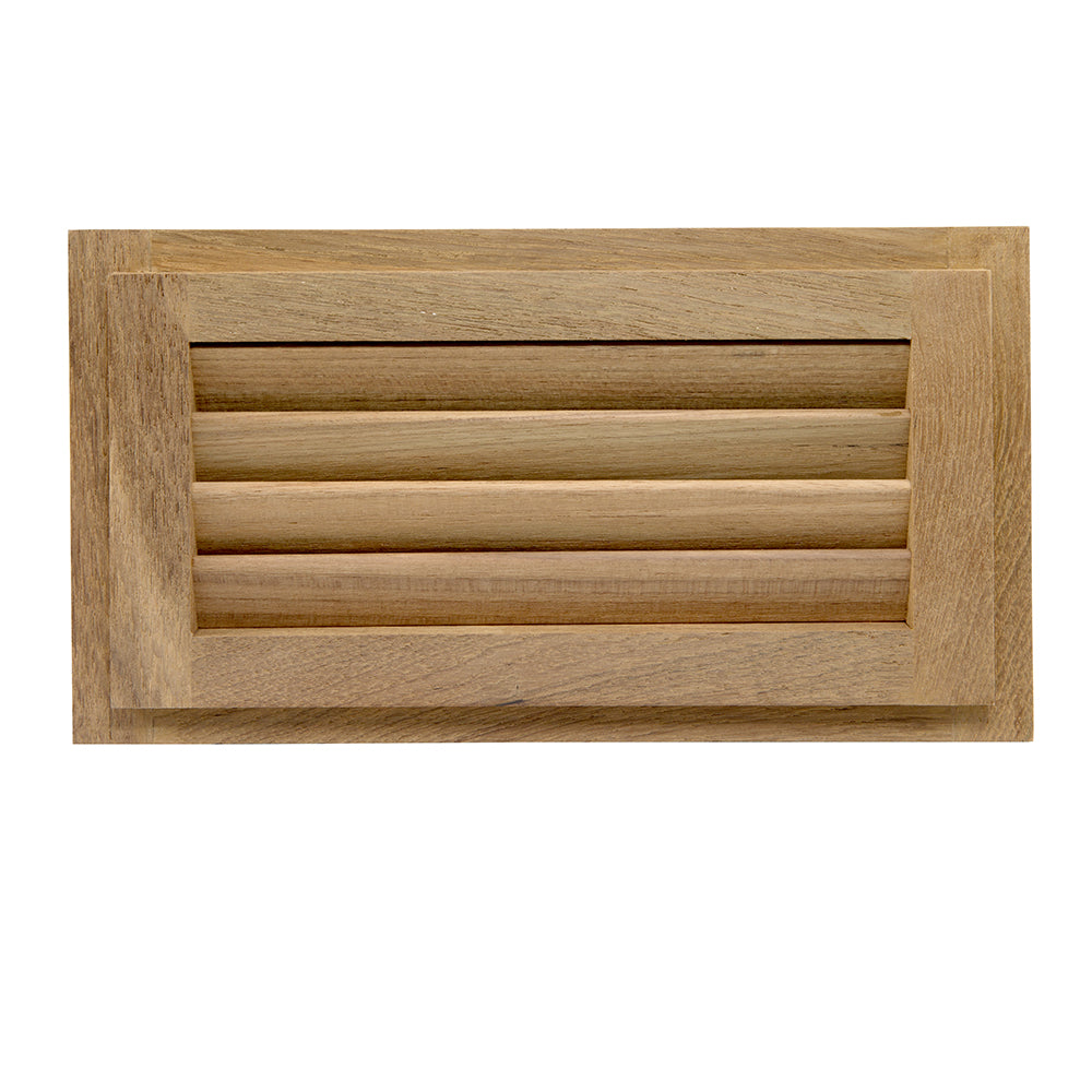Whitecap 60714 Teak Louvered Insert - 6-3/8" x 11-3/16" x 3/4"