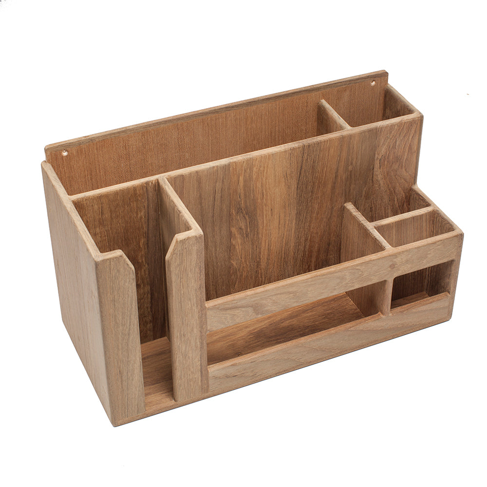Whitecap 62404 Teak Dish/Cup/Utensil Holder