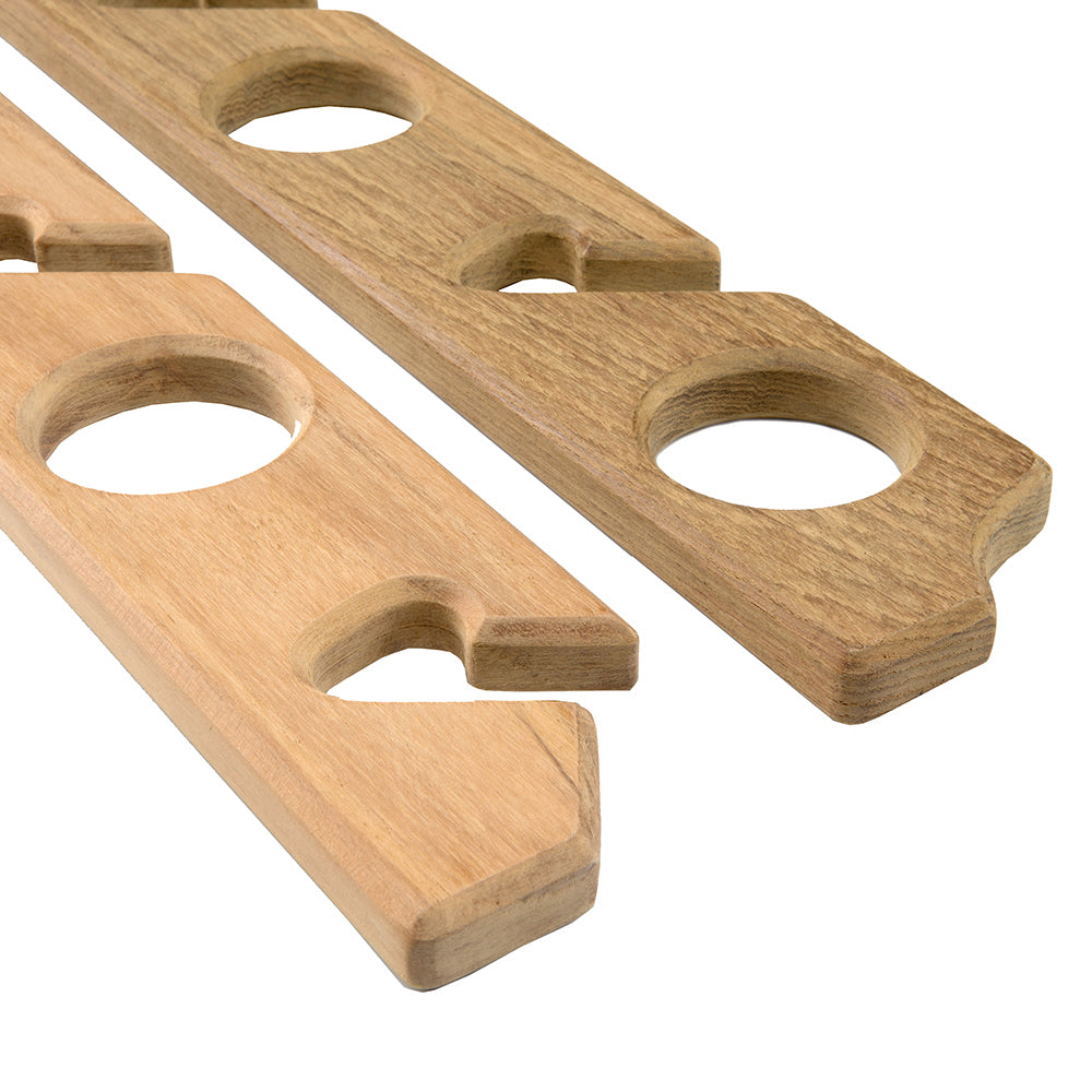 Whitecap 60614 Teak Six-Rod Storage Rack - Pair