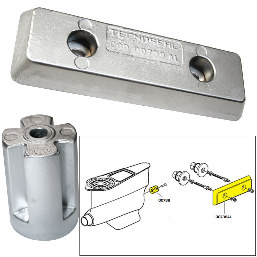 Tecnoseal 20715 Anode Kit - Volvo IPS - Zinc/Aluminum