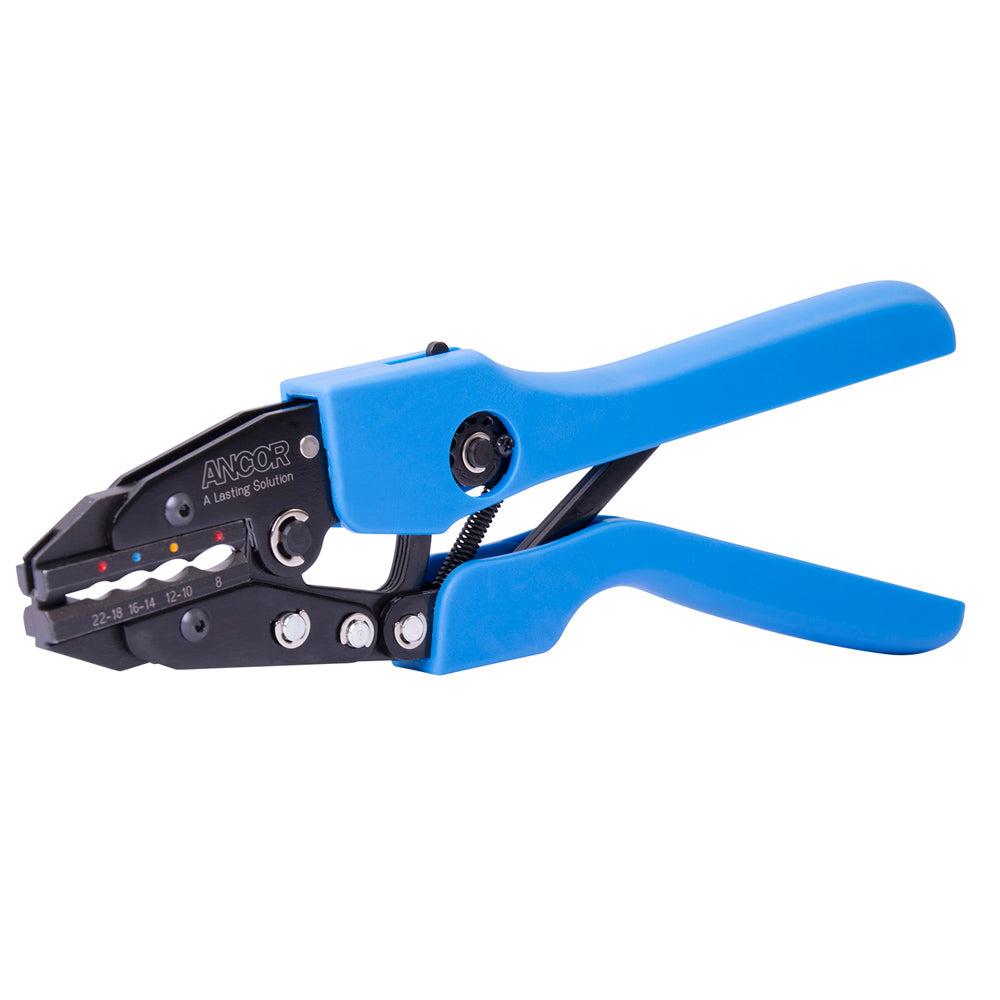 Ancor 703010 Single Crimp Ratchet Tool f/22-8 AWG Heatshrink, Vinyl & Nylon Insulated Terminals & Connectors