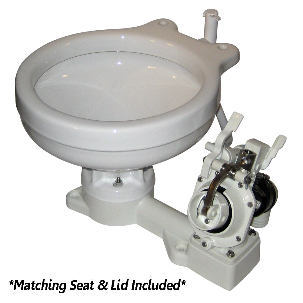Raritan 25M00 Fresh Head - Fresh Water Flush - Manual - Marine Size - Right Hand Operation