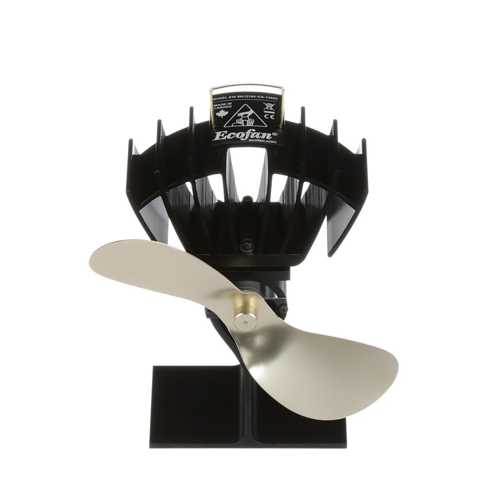 Ecofan by Caframo 810CABBX UltrAir 810CA Heat Powered Stove Fan - Gold Blade