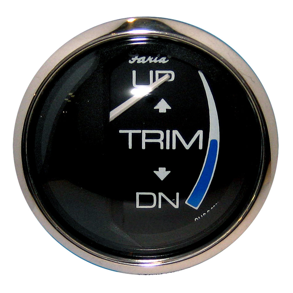 Faria 13709 Chesapeake Black 2" Trim Gauge (J/E/Suzuki Outboard)