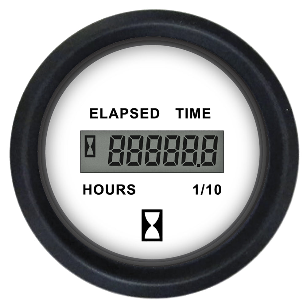 Faria 12913 Euro White 2" Hourmeter (Digital)